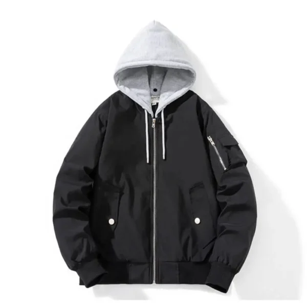 Essentials Hoodie Black Jacket