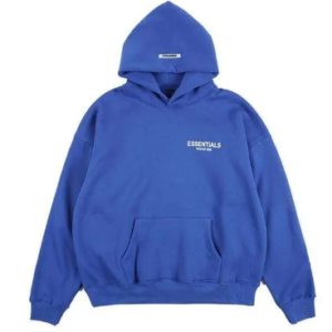 Blue essentials hoodie men women