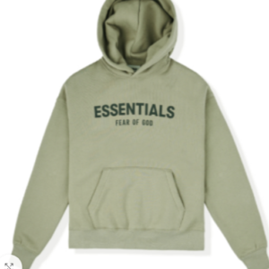 Essentials Brand Logo Hip Hop Taupe Hoodie