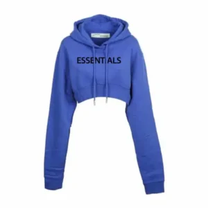 Essentials Cropped Hoodies For Women